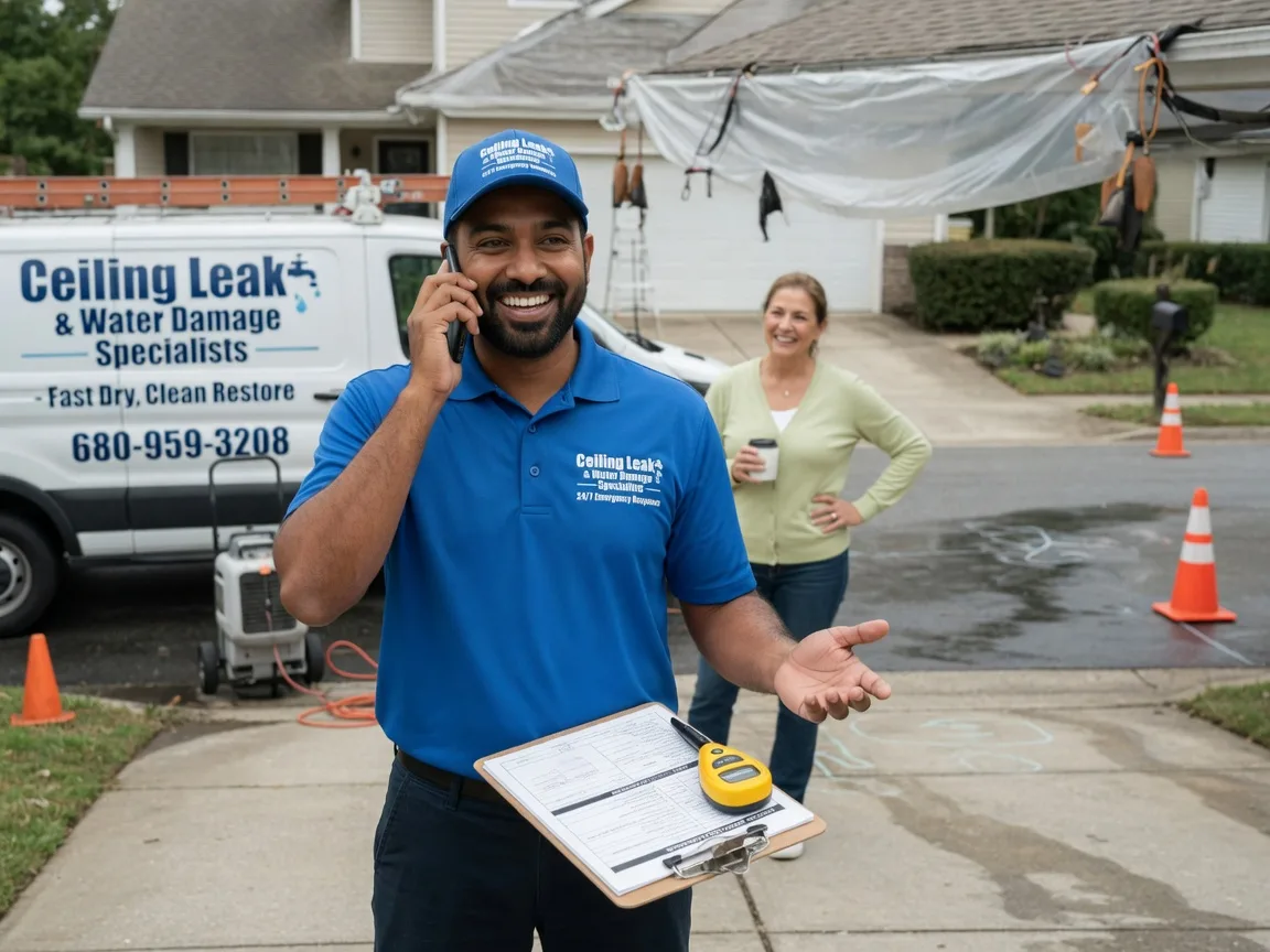 Ceiling Leak Cleanup Pandora, TX FAQs